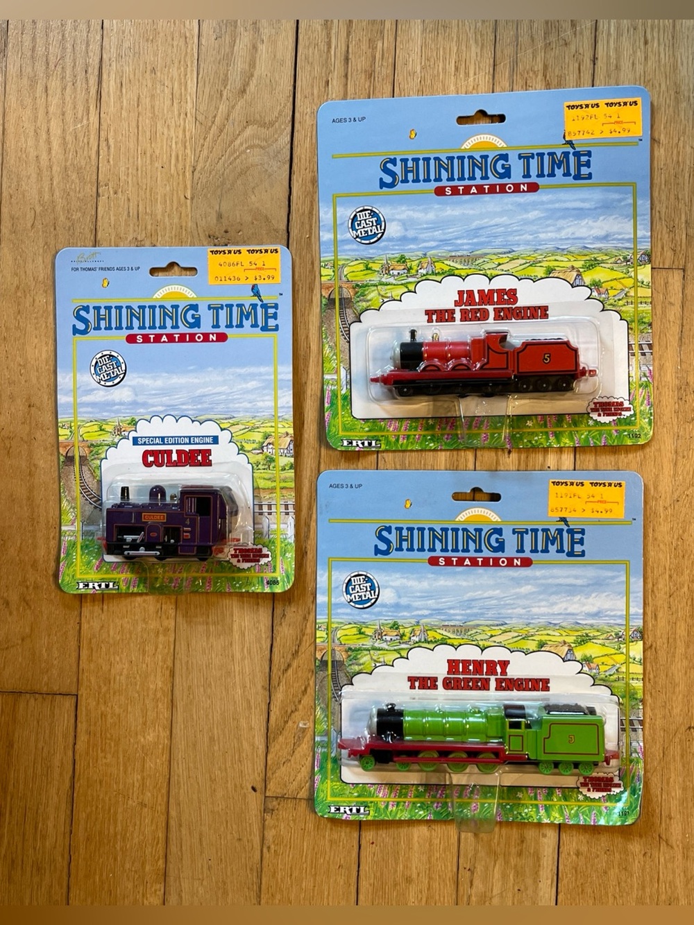 Vintage NIB Thomas Shining Time StationHenry Green & James Red Engines & Culdee